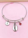 Silver Cowrie Shell Charm Bracelet, N1239
