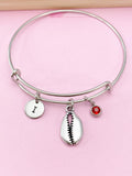 Silver Cowrie Shell Charm Bracelet, N1239