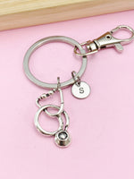 Silver Stethoscope Charm Keychain, N5799