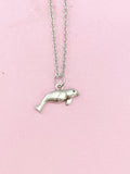 Silver Seal Charm Necklace, N5093A