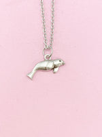 Silver Seal Charm Necklace, N5093A