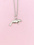 Silver Seal Charm Necklace, N5093A