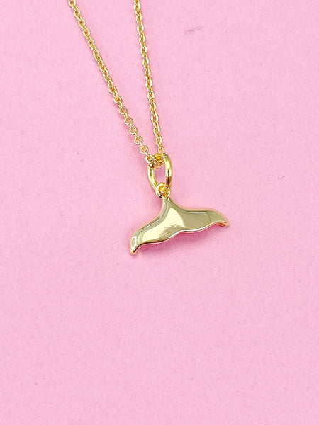 Gold Mermaid Tail Charm Necklace, N5800