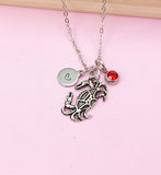 Silver Crab Charm Necklace, N5782A