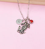 Silver Crab Charm Necklace, N5782A