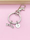 Silver Dance Charm Keychain, N2666A
