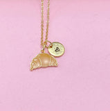 Gold Croissant Charm Necklace, N3580
