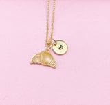 Gold Croissant Charm Necklace, N3580