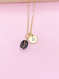 Gold or Silver Black Coffee Beam Charm Necklace, N5788
