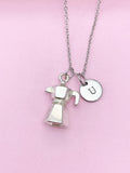 Silver Coffee Maker Charm Necklace, N5789