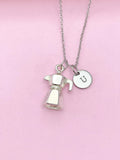 Silver Coffee Maker Charm Necklace, N5789