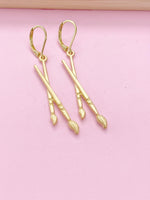 Gold Artist Paintbrush Earrings, Artist Gift, Paint Brush, N5082