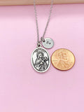 Silver Saint Therese Pendant Necklace, N5792