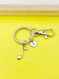 Silver Music Note Melody Charm Keychain, N35C