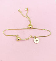 Gold Tulip Bracelet, Gold Tulip Flower Gift, N2189B