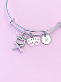Silver Director Chair Comedy Bracelet, Actor Theater Arts Gifts, N4929D