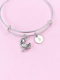 Chicken Bracelet, Chicken Hen Rooster Charm Bracelet, Chicken Lover Gift, N554Z