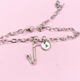 Silver Bass Clarinet Charm Bracelet, Music Charm, Matching Band Gifts, Personalized Gift, N1295A
