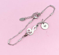 Musician Bracelet, Music Note Charm, School Band Gift, N4772