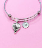 Silver Hot Air Balloon Charm Bracelet, N2304