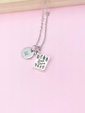 Silver Popcorn Charm Necklace, N5224A