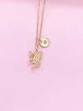 Gold Eagle Charm Necklace, Rose Gold and Silver in Option, KN348