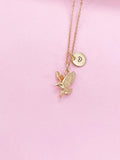 Gold Eagle Charm Necklace – Dainty Eagle Pendant Symbolizing Strength, Freedom & Courage, N348G