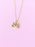 Gold Theater Mask Charm Necklace, Drama Necklace, Drama Comedy Charm, Drama Club Gift, N4893A