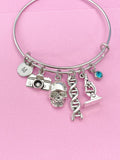 Crime Scene Investigation Bracelet, DNA, Microscope, Forensic Science Gift