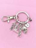 Crime Scene Investigation Keychain, DNA Caduceus Camera, Forensic Science Specialist, Scientist Gift, Nurse Gift, Researcher Gift, N4671