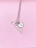 Silver Oboe Charm Necklace, Music Matching Band Necklace Gifts, N4380