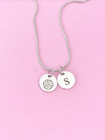 Silver Water Polo Charm Necklace, Volleyball, D241