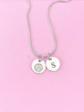 Silver Water Polo Charm Necklace, Volleyball, D241