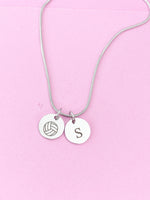 Silver Water Polo Charm Necklace, Volleyball, D241