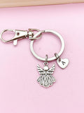 Silver Guardian Angel Charm Keychain, N1705A