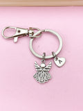 Silver Guardian Angel Charm Keychain, N1705A