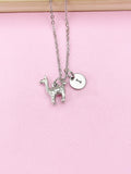 Silver Llama Charm Necklace, Llama Charm, Alpaca Necklace, Silver Alpaca Charm, Animal Charm, Farmer Gift, N117B