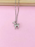 Silver Llama Charm Necklace, N117Y