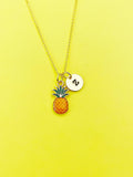 Gold Pineapple Charm Necklace, AN2193