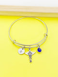Vet Veterinarian Bracelet, Caduceus Veterinarian Charm, Vet Tech Graduation Gift, Veterinarian Grad Student Gifts, Personalized Gift, N1707