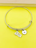 Silver Fire Truck Charm Bracelet, Crane Charm, Firefighter Gift, N4816