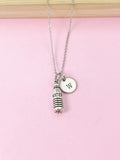 Silver Water Bottle Charm Necklace, N569A