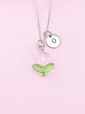 Silver Pink Tulip Necklace, Tulip Charm, Gardening Gifts, Personized Birthday Gifts, N5303H