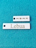 Personalized Date, Year, Name Tag, Engraving Charm.