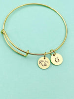 Gold Cornhole Charm Bracelet, D207A
