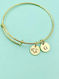 Gold Cornhole Charm Bracelet, D207A