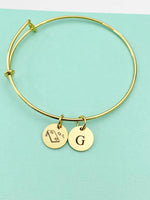 Gold Cornhole Charm Bracelet, D207A