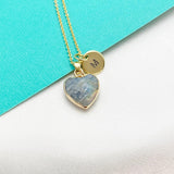 Gold Natural Labradorite Necklace, N3455