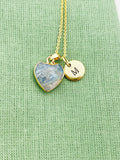 Gold Natural Labradorite Necklace, N3455