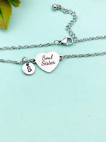 Gold or Silver Soul Sister Charm Bracelet, Tarnish Resistant, D291A